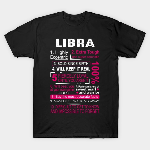 LIBRA ZODIAC T-Shirt by BTTEES